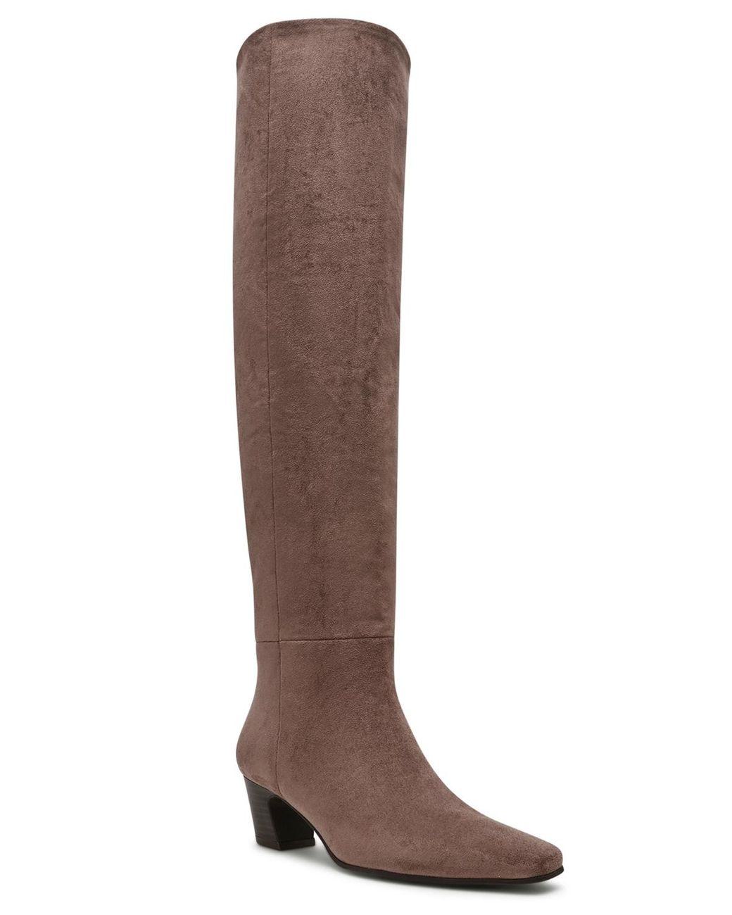 Women's Brown Stryker Over-the-knee Pull On Heeled Boots