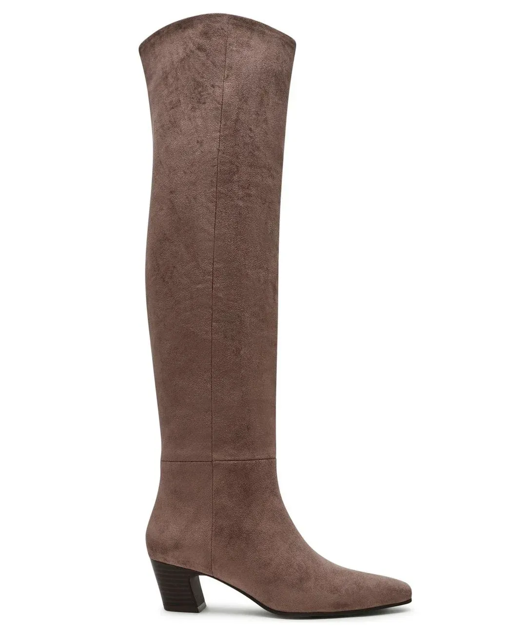Women's Brown Stryker Over-the-knee Pull On Heeled Boots