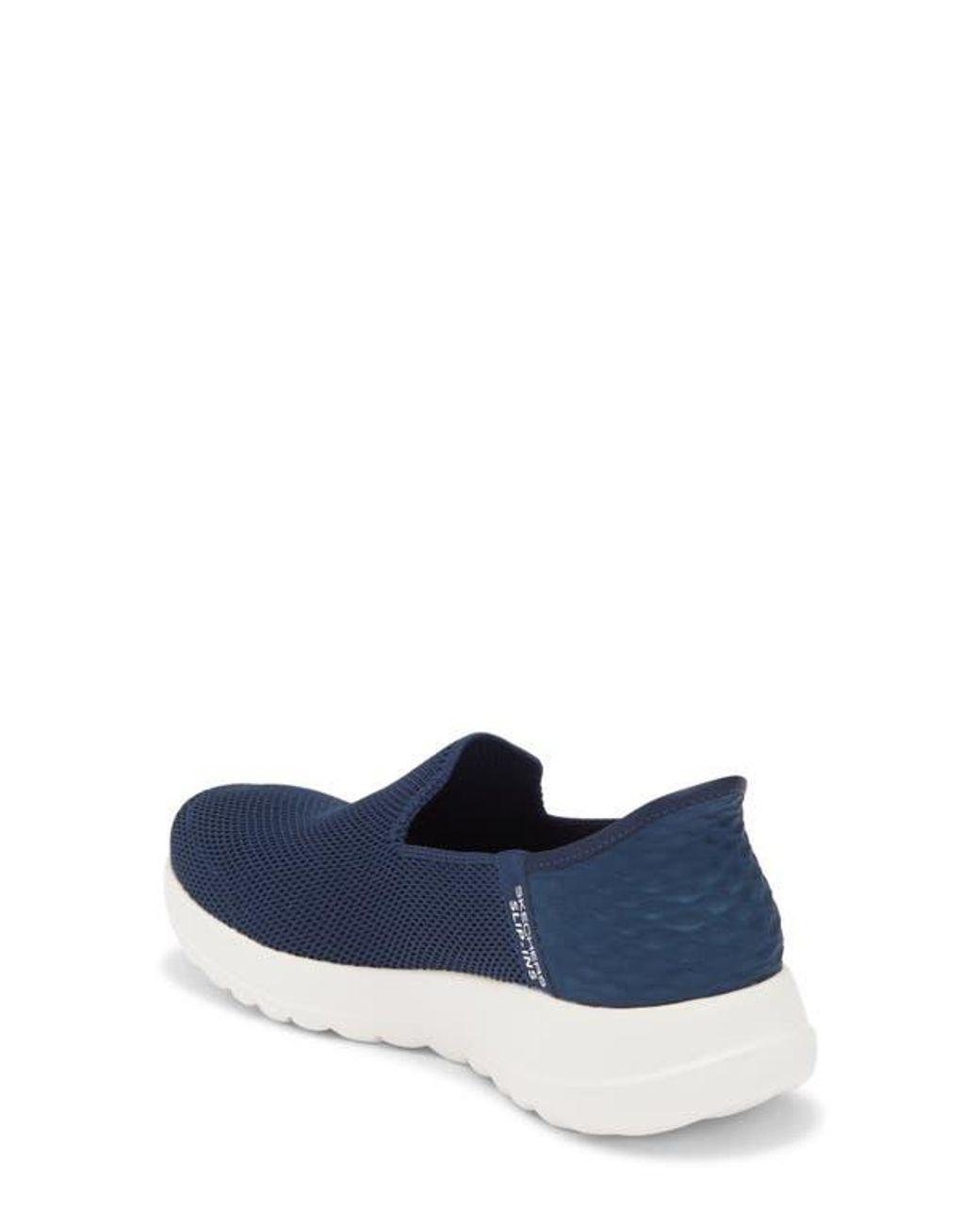 Women's Blue Go Walk Arch Fit Slip-On Sneaker