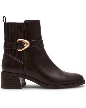 Dolce Vita dagger Buckle Chelsea Booties - Brown