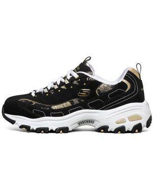 Skechers (Wmns) D Lites 1.0//Golden - Black