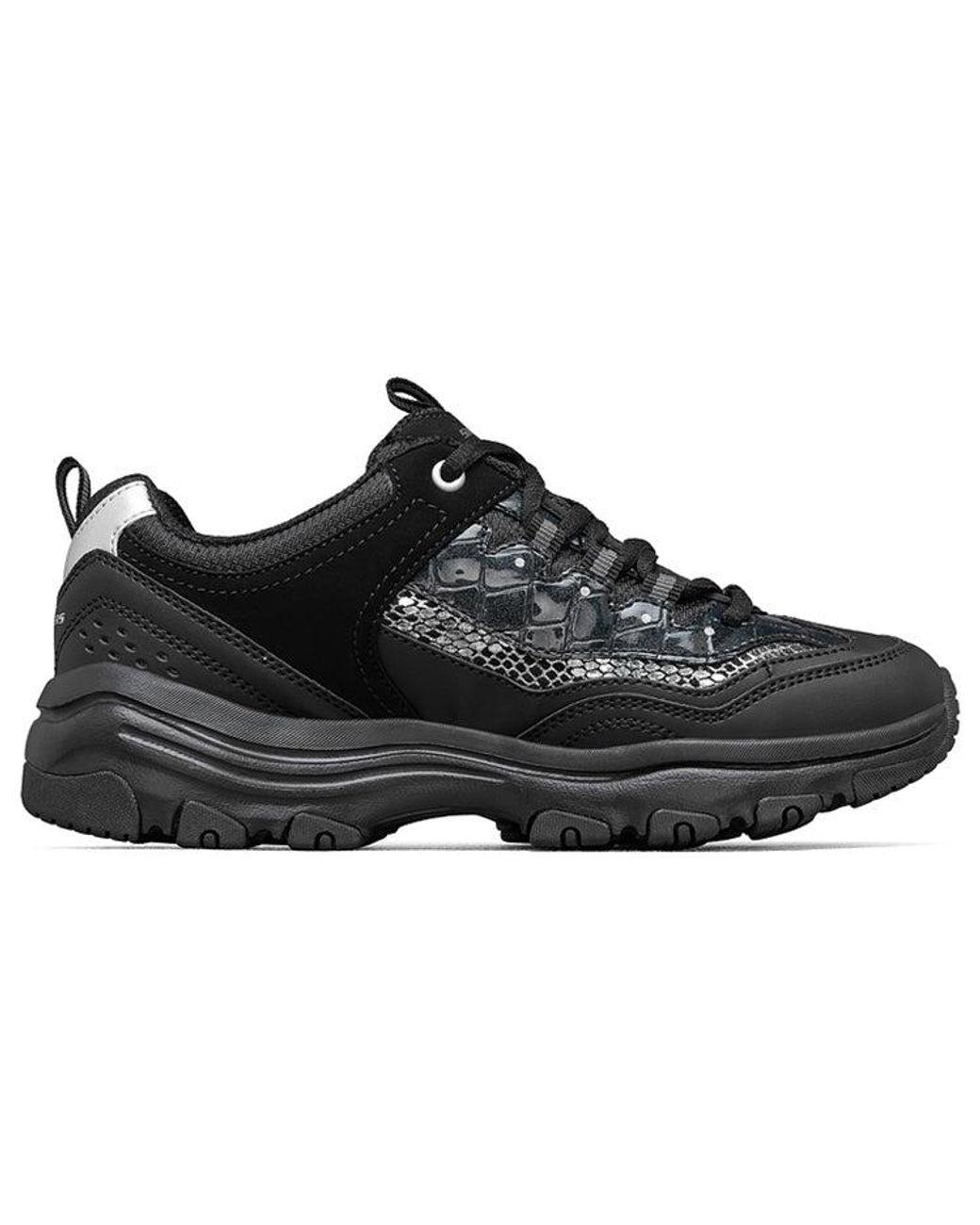 Women's Black (Wmns) D'Lites Leisure Chunky Shoes