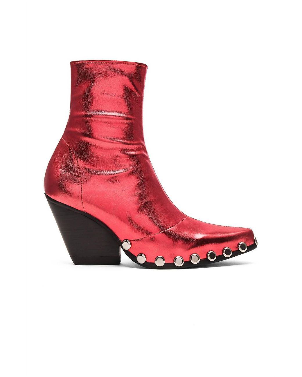 Women's Red Walton St Booties