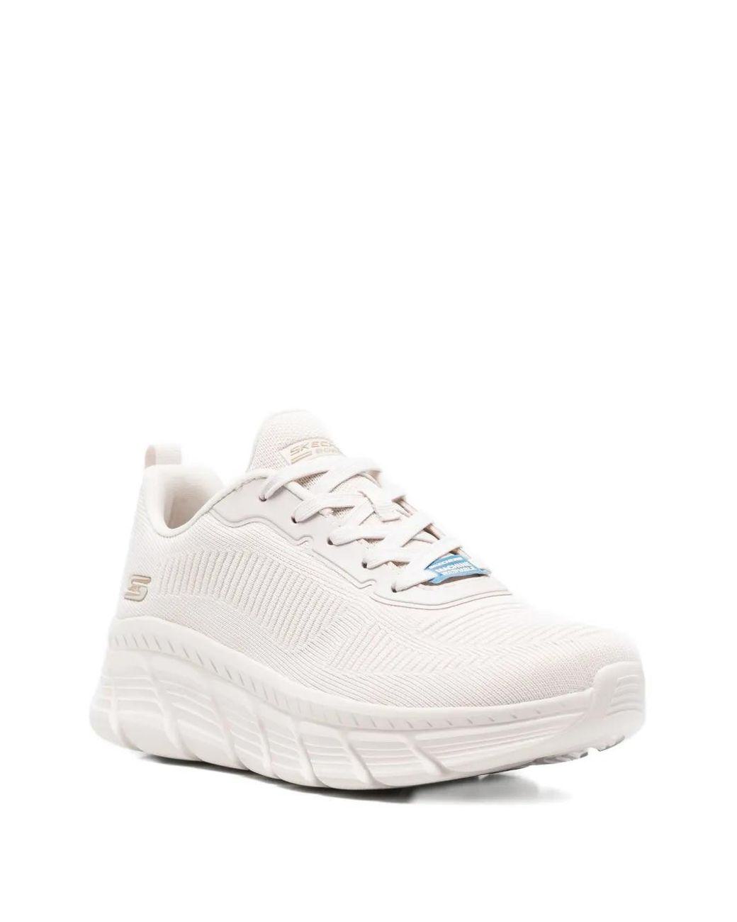 Women's White Bobs Sport B Flex Sneakers