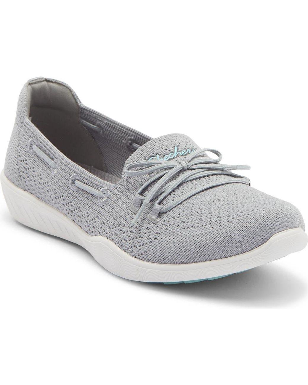 Women's Gray Newbury St Preppy Slip-On Sneaker