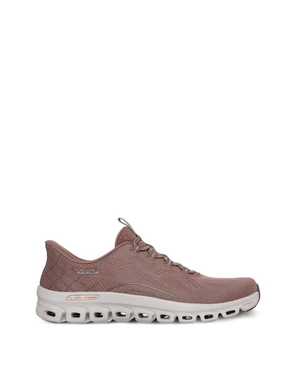 Women's Brown Glide-Step Elevate Slip-Ins Sneakers