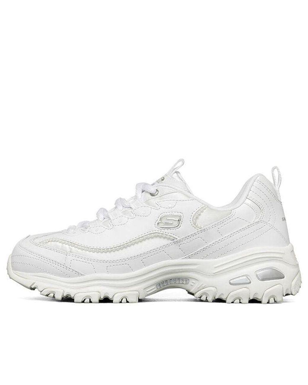 Women's White (Wmns) D Lites Low-Top Running Shoes