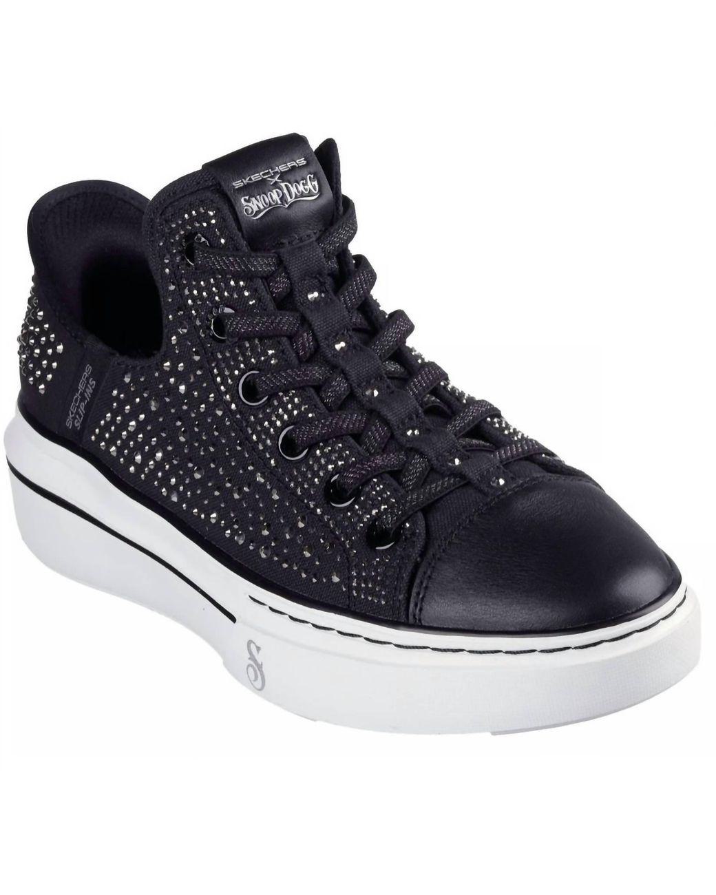 Women's Blue Snoop One Rhine Stoned Sneakers