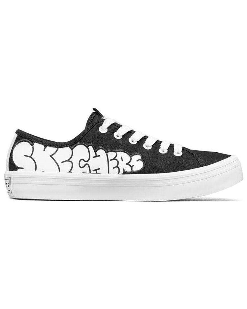Women's White (Wmns) Jeremyville X V'Lites Low-Top Sneakers