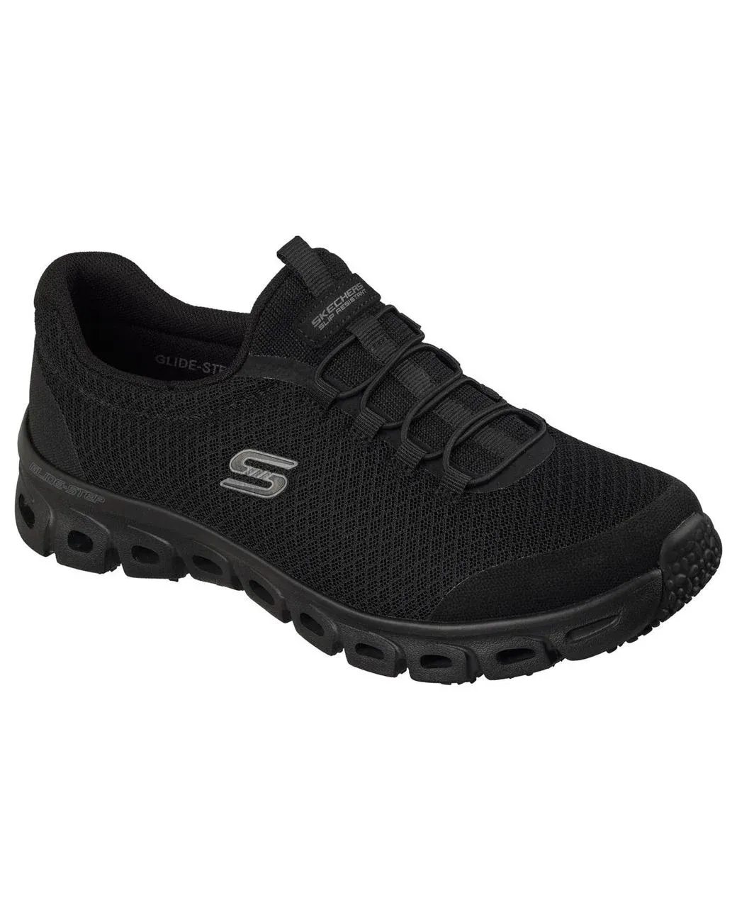 Women's Black Work Slip-resistant: Glide-step Casual Sneakers From Finish Line