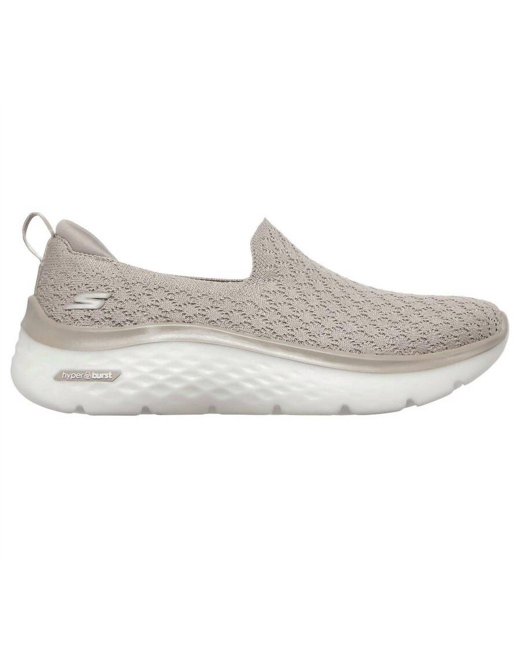 Women's Gray Gowalk Hyper Burst Glimmer Hope Slip On Sneaker
