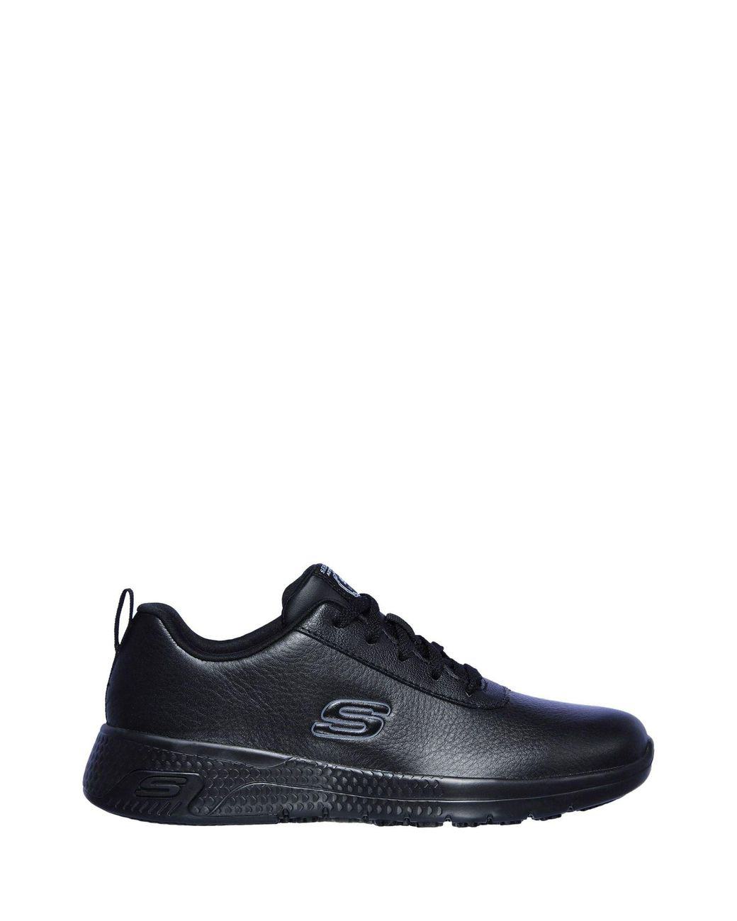 Women's Black Marsing Gmina Slip Resistant Occupational Shoe