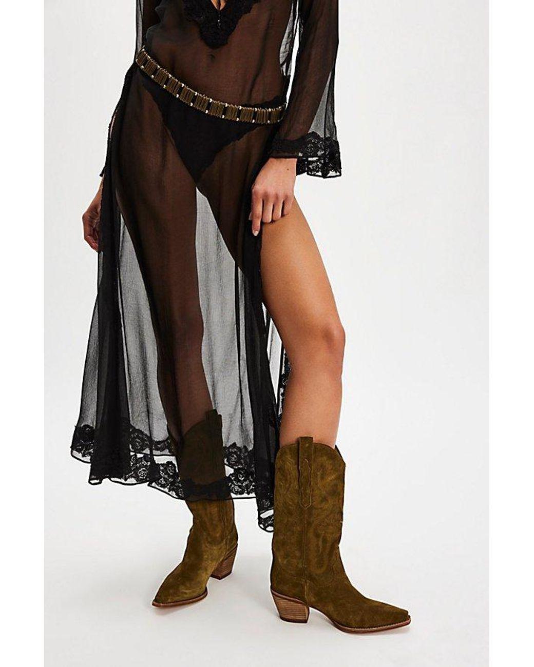 Women's Black Dagget Western Boots By