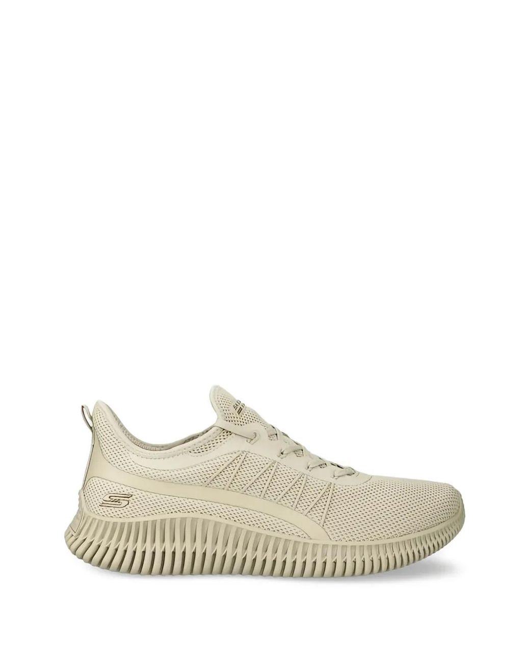 Women's White Bobs Sport Geo Textured-Sole Sneakers