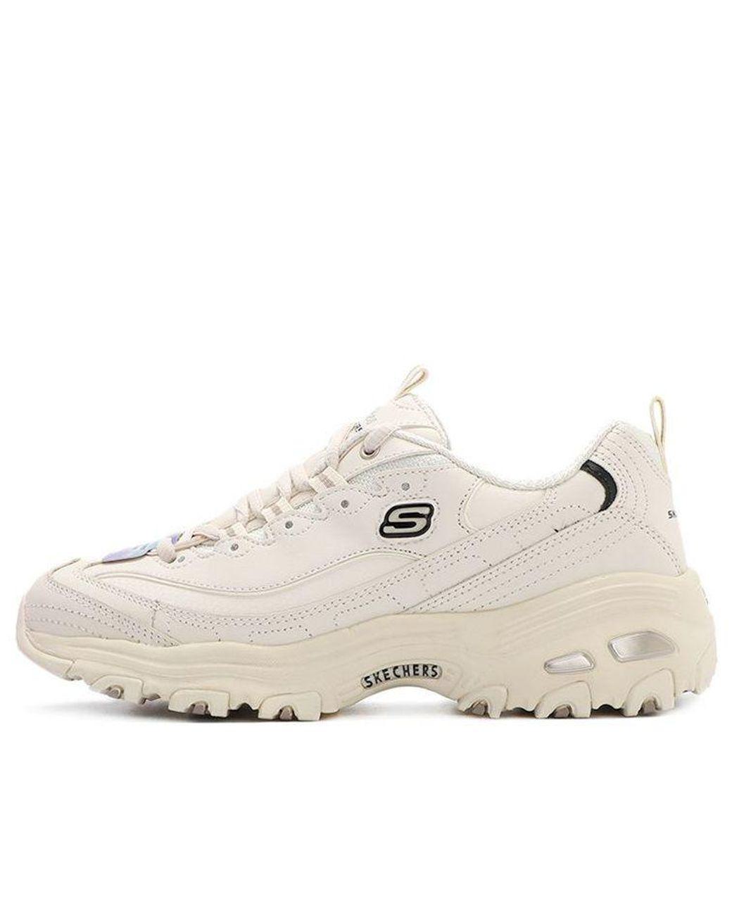 Women's White (Wmns) D'Lites 1.0 Low Cut Clunky Shoes