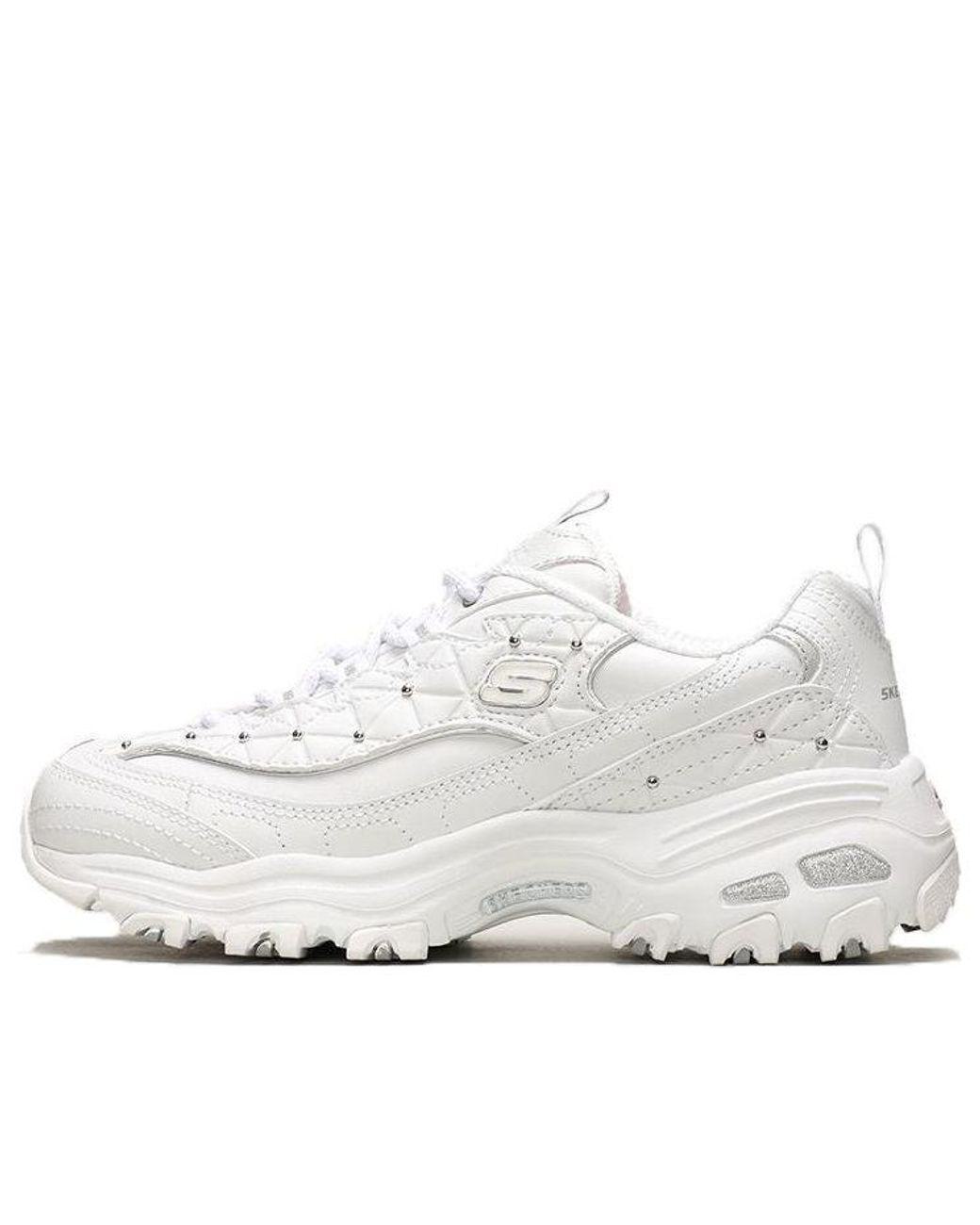 Women's White (Wmns) D'Lites Glamour Feels Low/Dad Shoes Gs