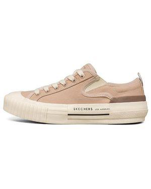 Skechers (Wmns) New Moon Low-Top Canvas Shoes - Natural