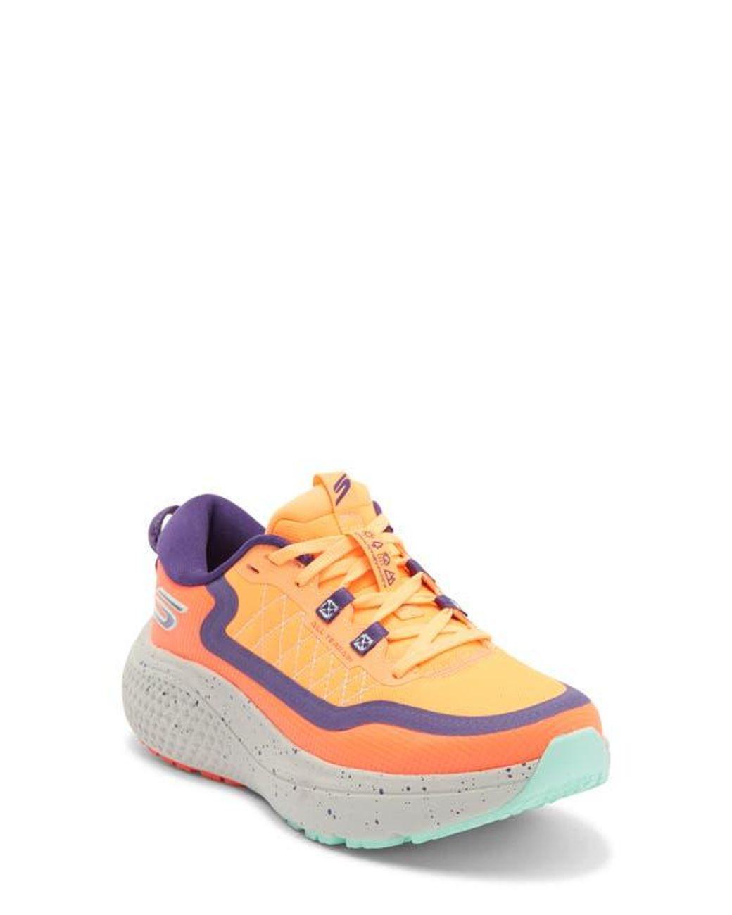 Women's Orange Go Run Supersonic Max Running Shoe