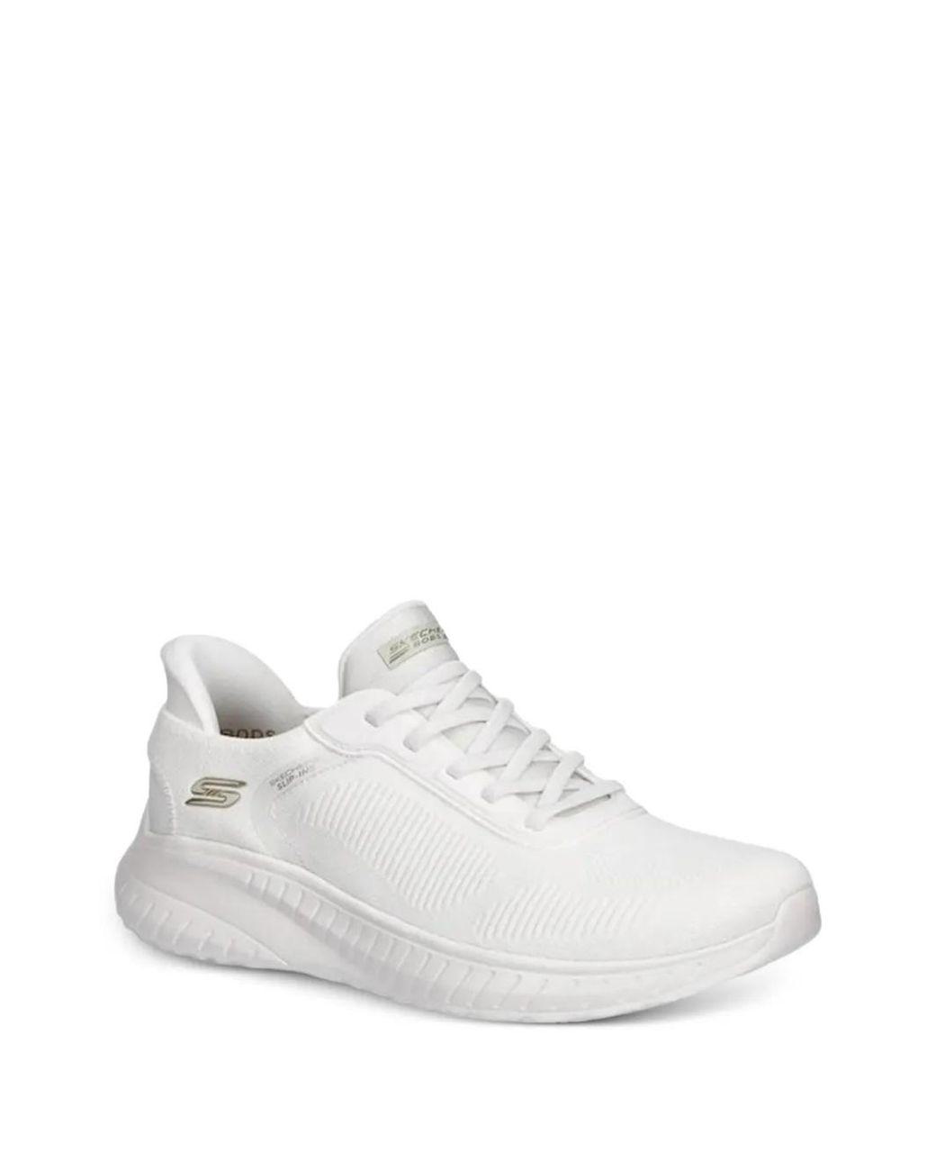Women's White Slip-Ins: Bobs Sport Squad Chaos Sneakers