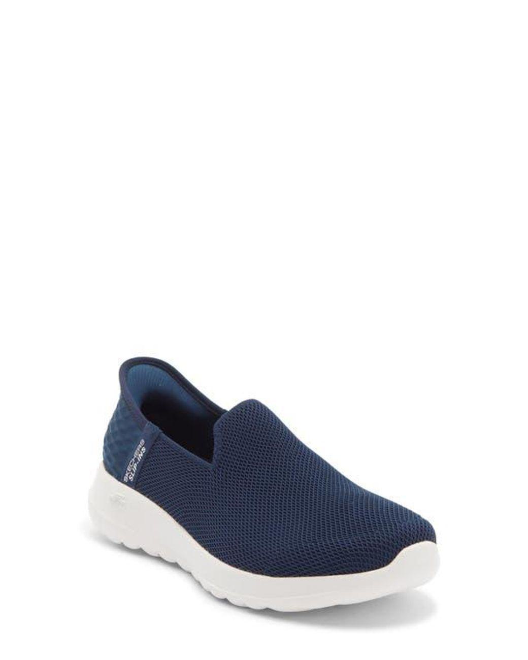 Women's Blue Go Walk Arch Fit Slip-On Sneaker