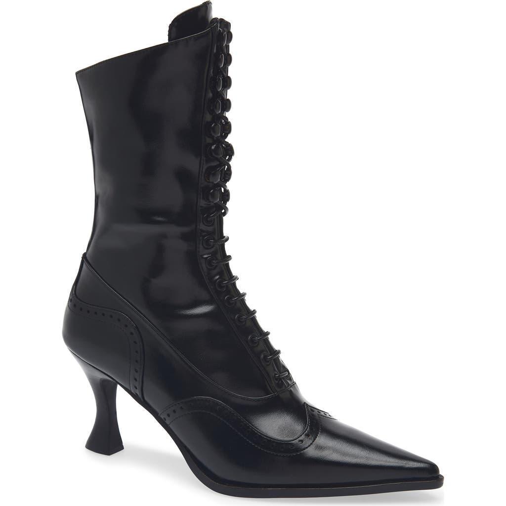 Jeffrey Campbell Pollitt Pointed Toe Lace-Up Wingtip Boot