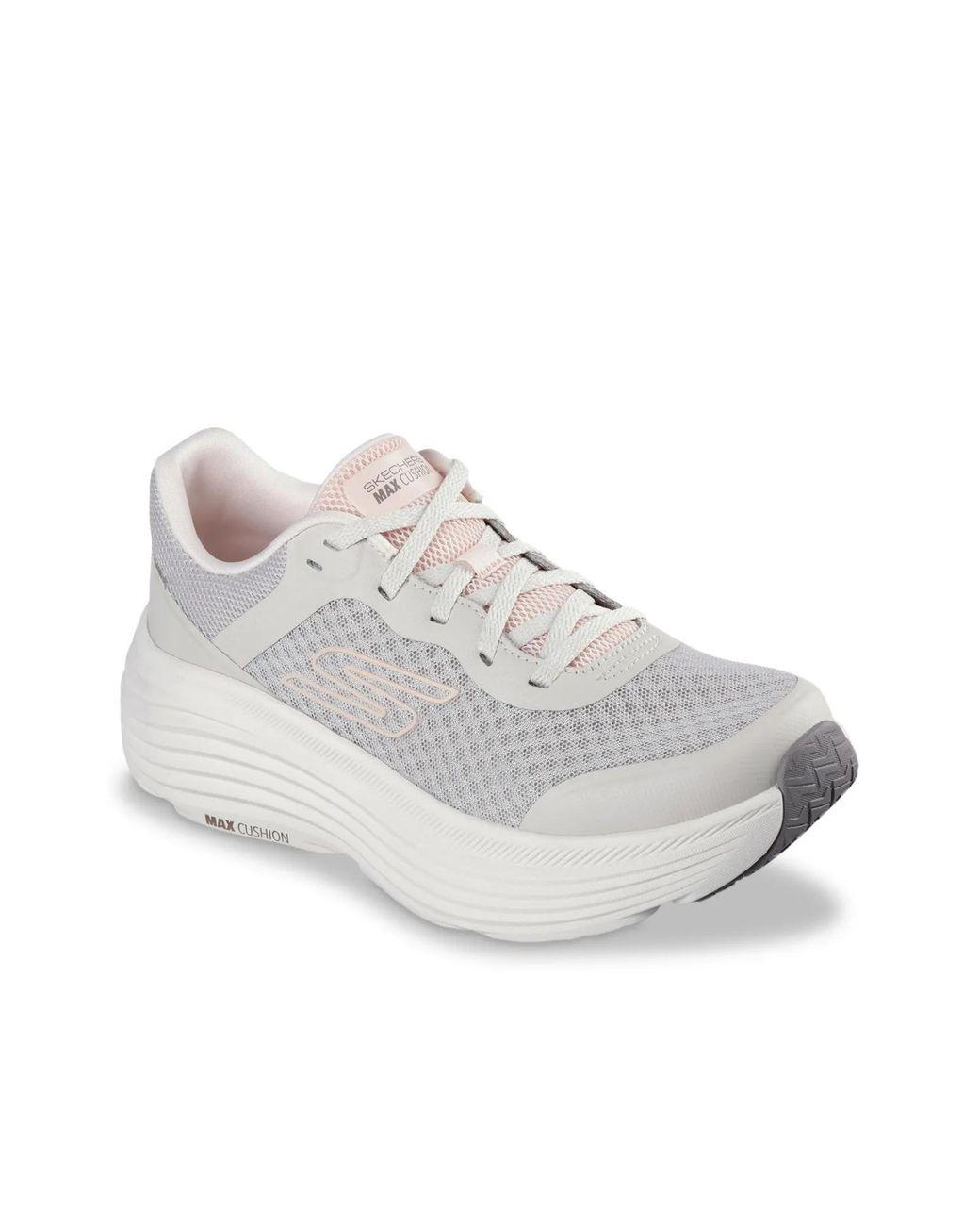Women's White Wide Width Max Cushioning Endeavor Running Shoe