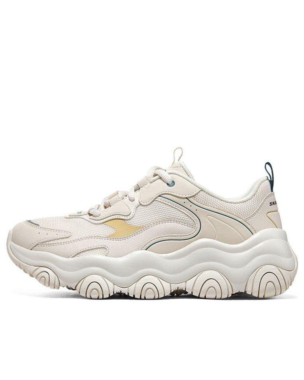 Women's White (Wmns) Old School Running Shoes D'Lites