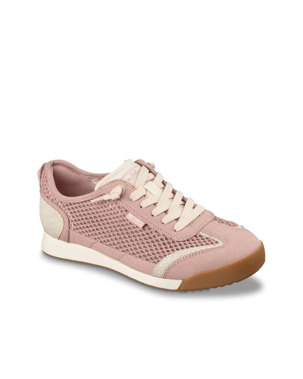Women's Pink Bobs Billie Jazzy Dog Sneaker