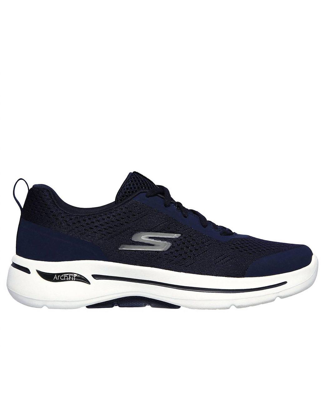 Women's Blue Go Walk Arch Fit Motion Breeze Sneaker