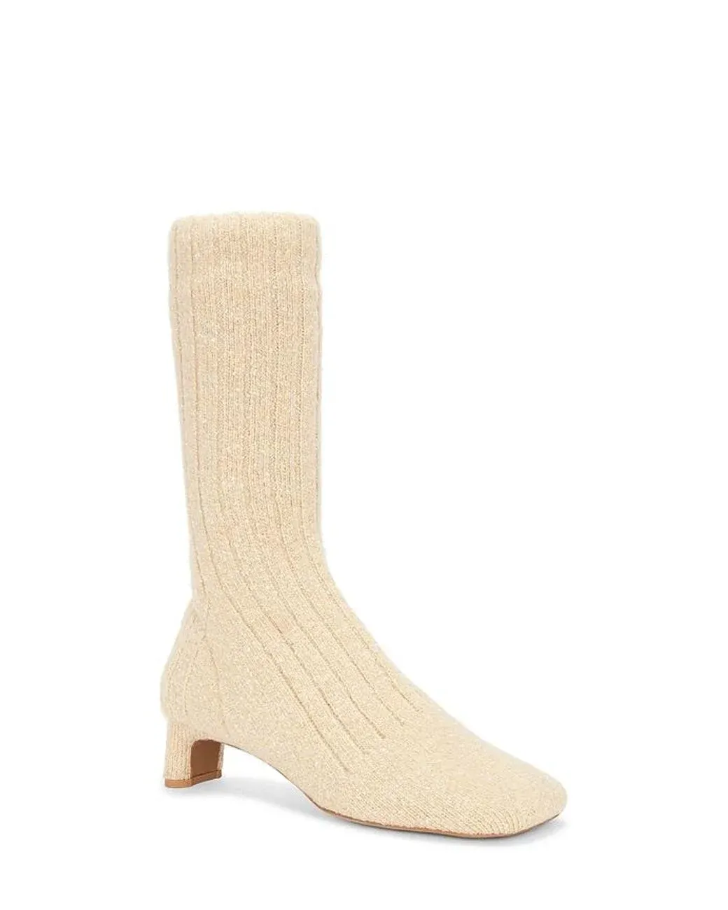 Women's White Fitted Boots