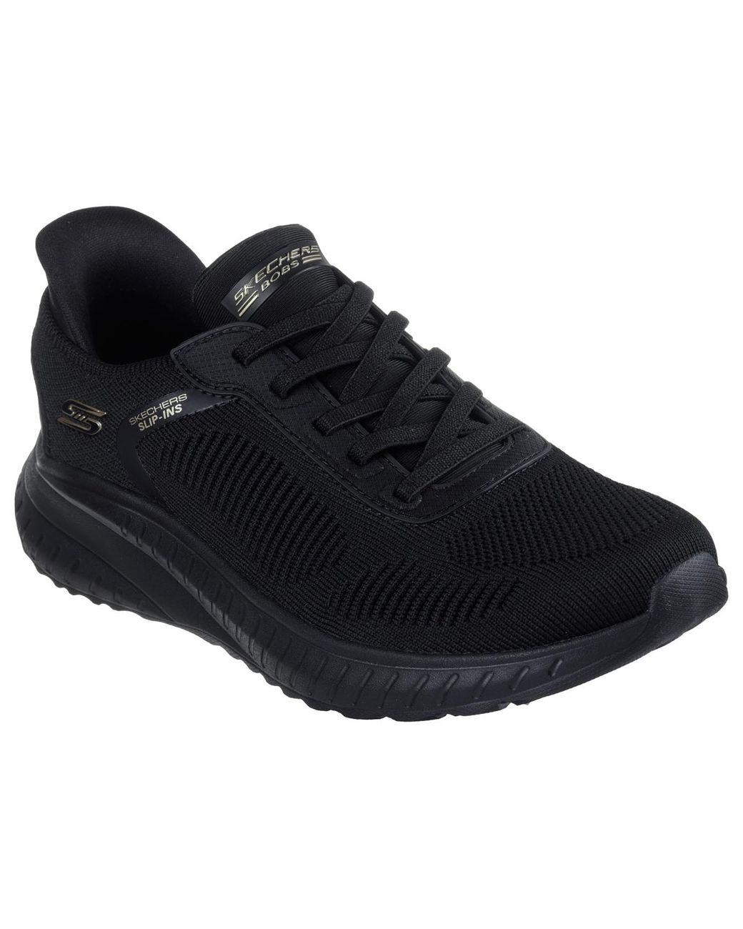 Women's Black Slip-ins: Bobs Sport Squad Chaos Walking Sneakers Wide Width From Finish Line