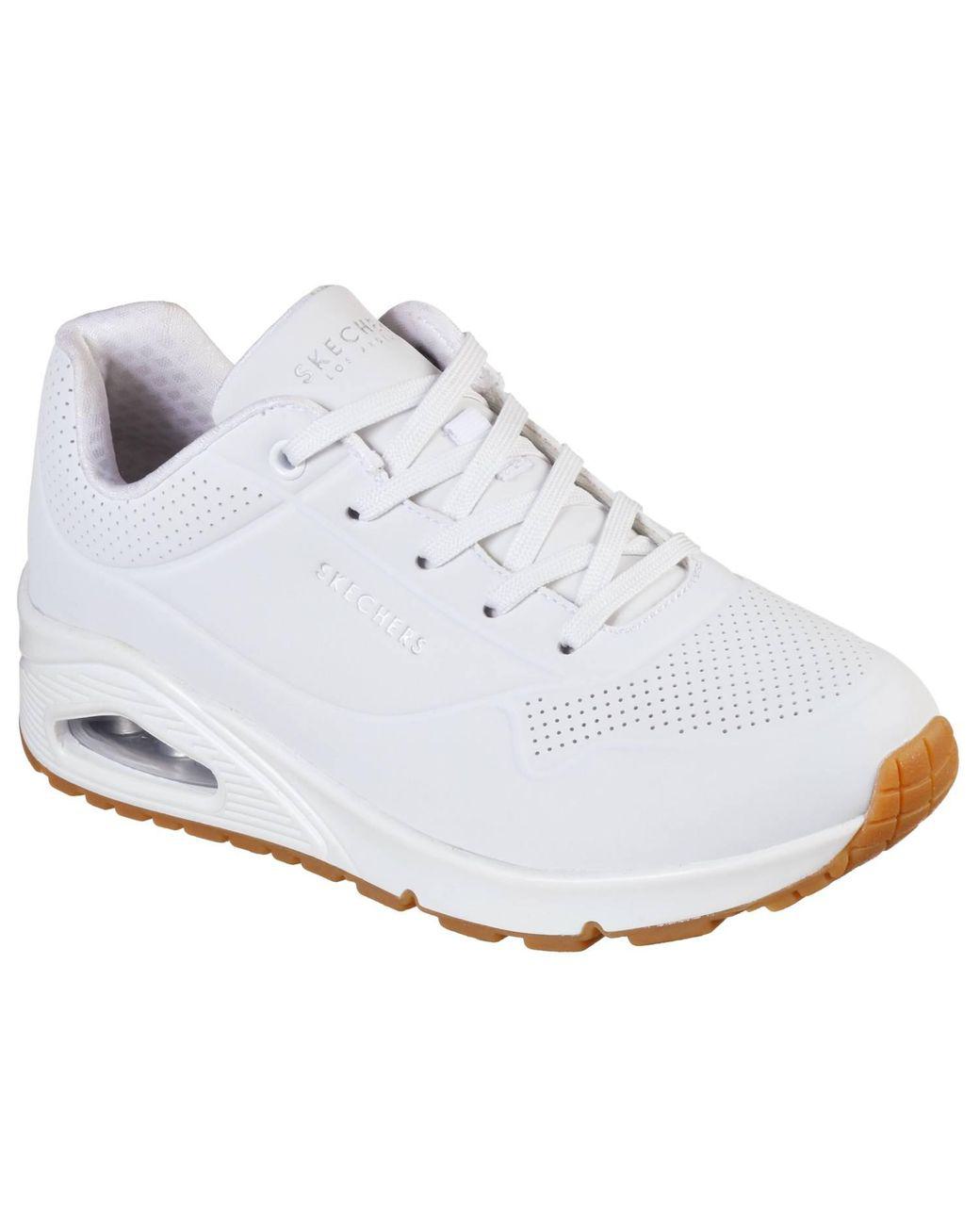 Women's White Uno Stand On Air Sneakers