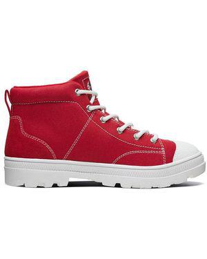 Skechers (Wmns) Roadies High Gang Canvas Shoes - Red