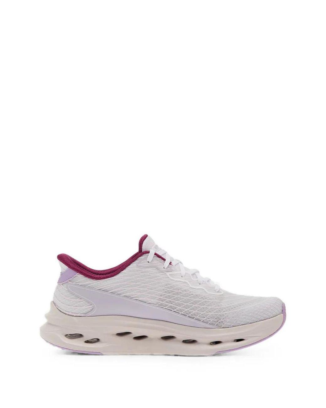 Women's White Mesh-Texture Slip-Ins Sneakers