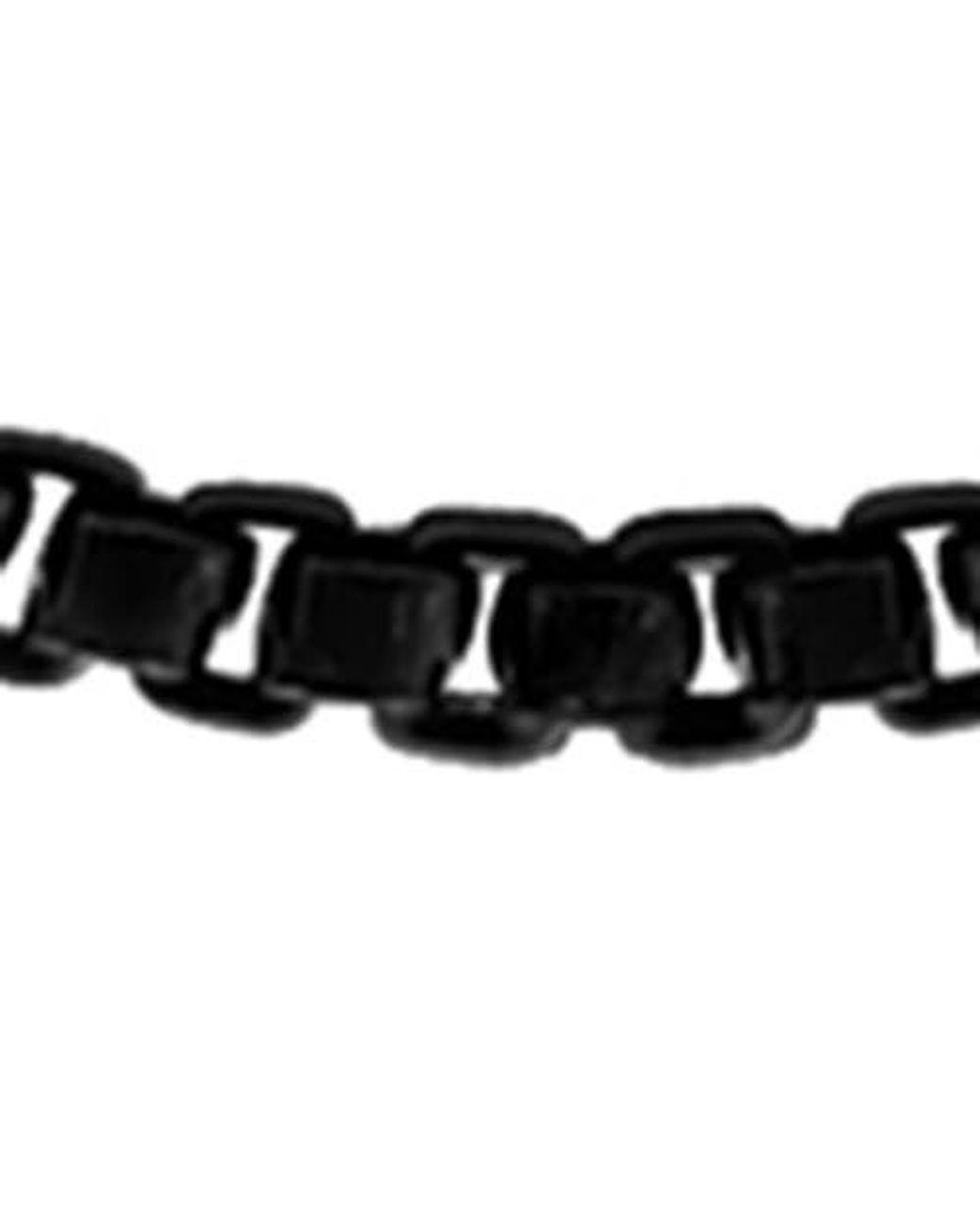 Men's Metallic Sterling Box Chain Necklace
