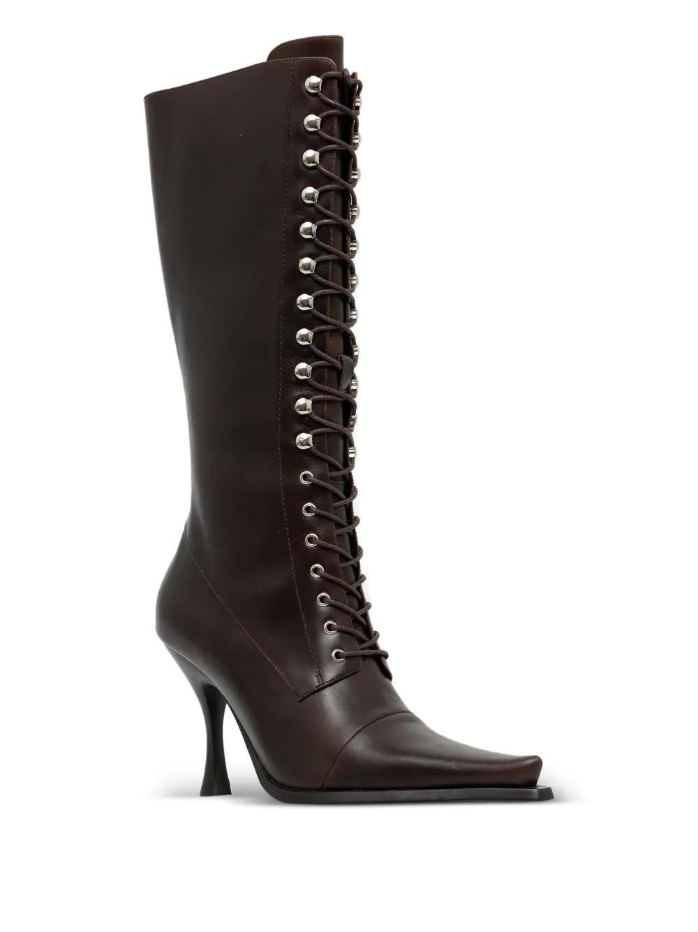 Jeffrey Campbell Lani Lace-Up Heeled Boots