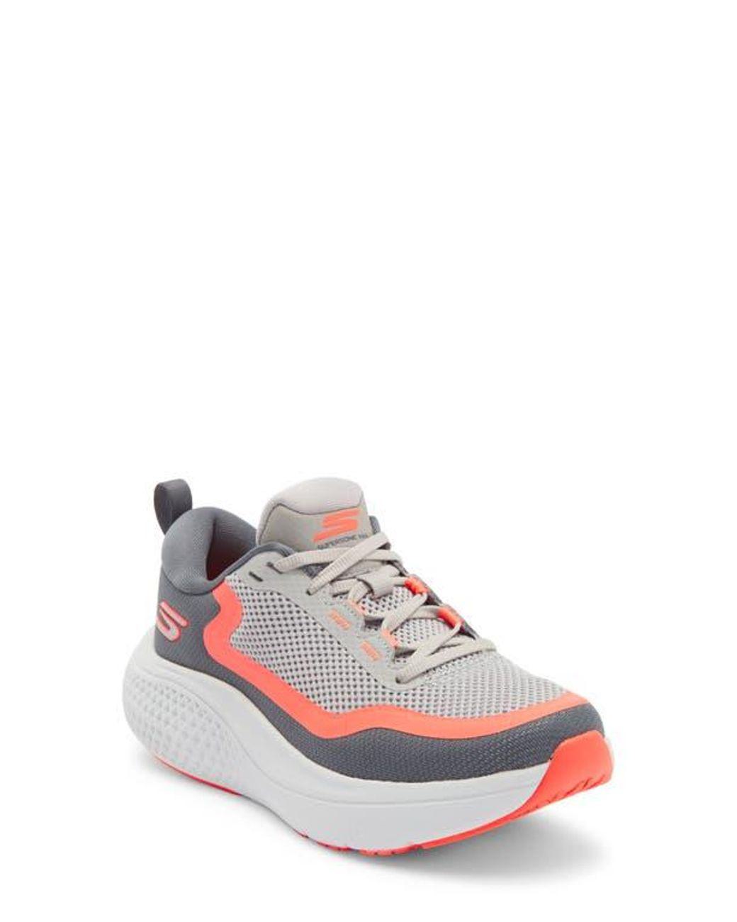 Women's Gray Go Run Supersonic Max Running Shoe