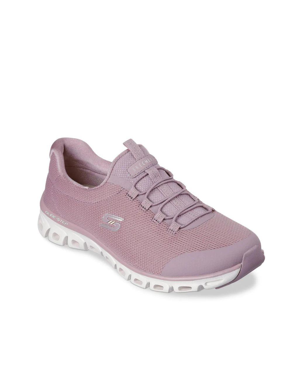 Women's Purple Glidestep Glistened Sneaker