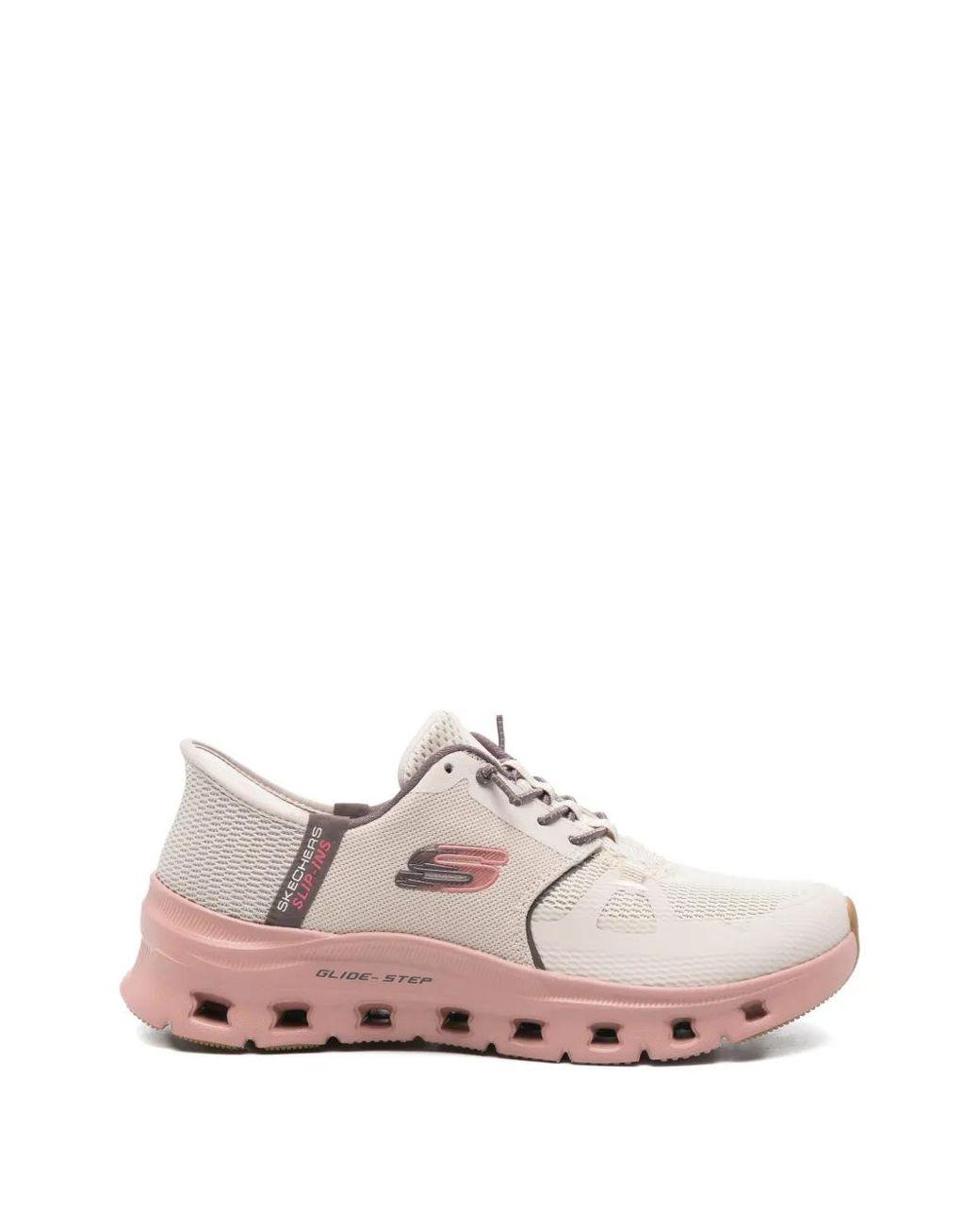Women's Pink Glide-Step Pro Lace-Up Sneakers