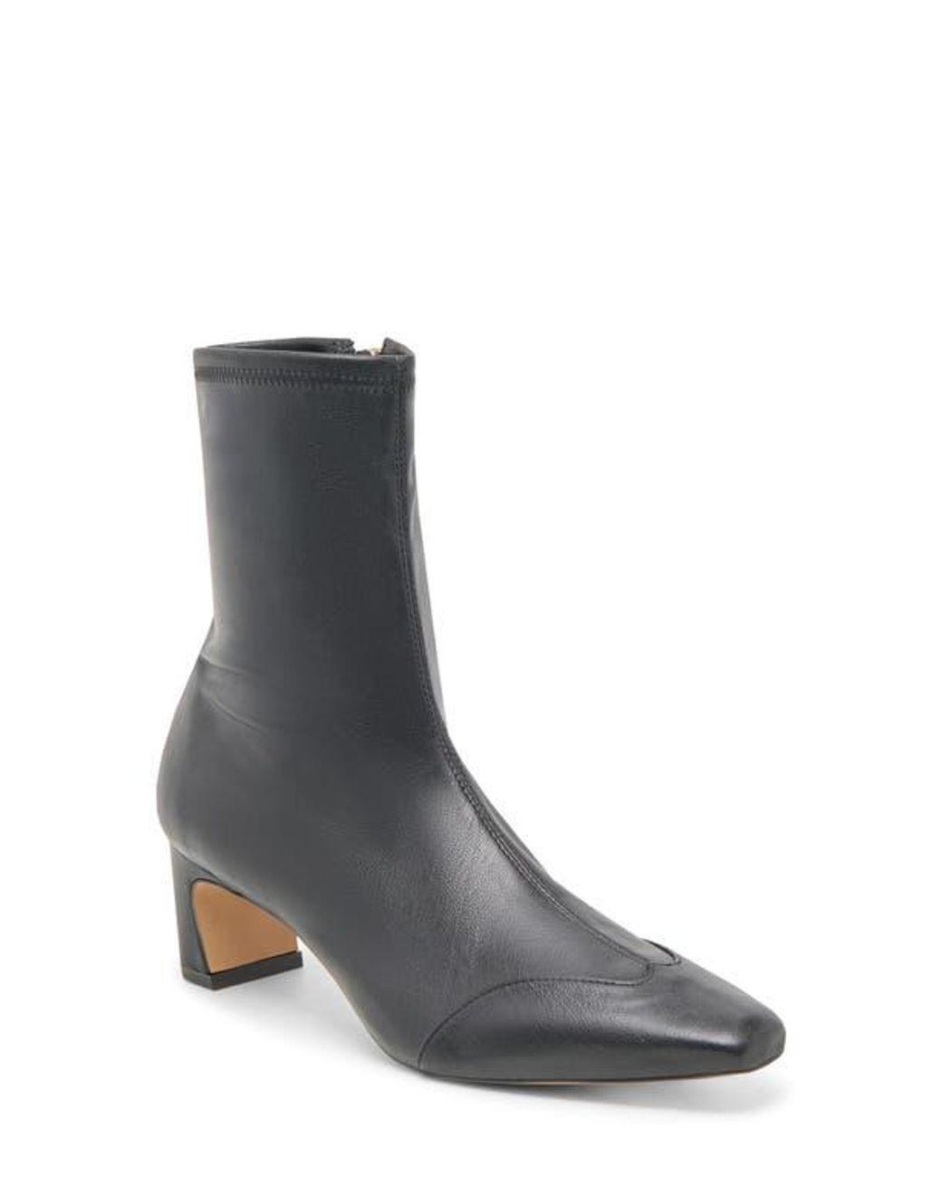 Women's Gray Anika Block Heel Bootie