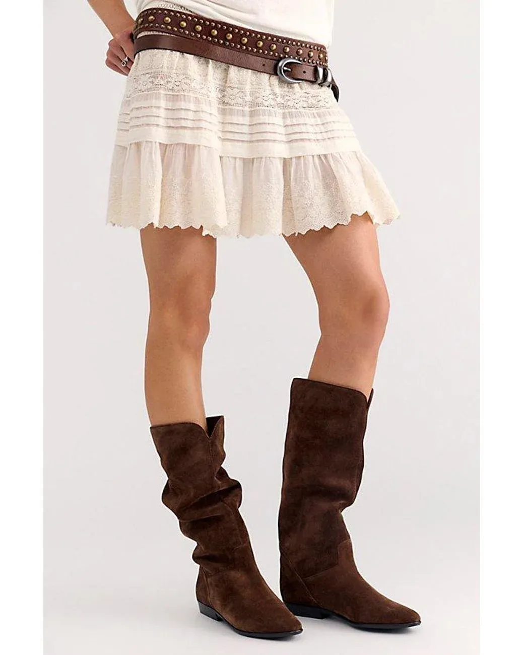 Women's Blue Saratoga Slouch Boots By