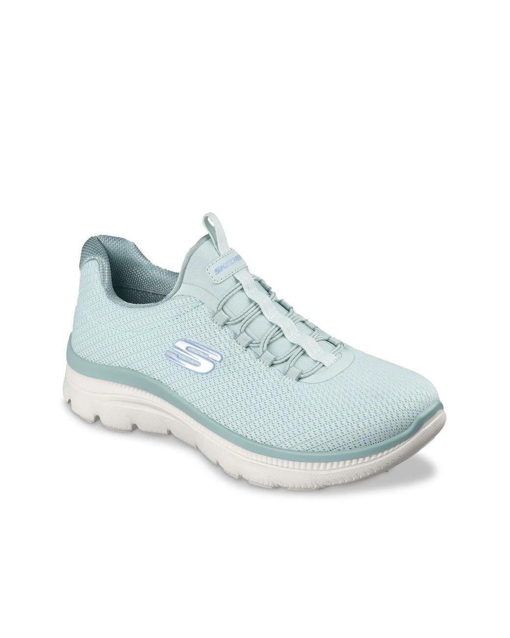 Women's Blue Summits Plus Summer Haze Slipon Sneaker