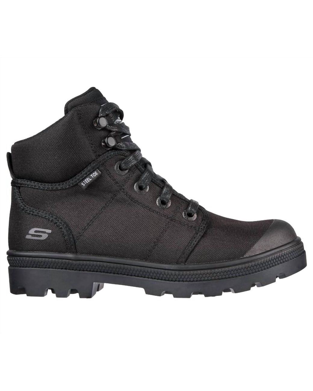 Women's Black Work Rotund Darragh Steel Toe Shoes