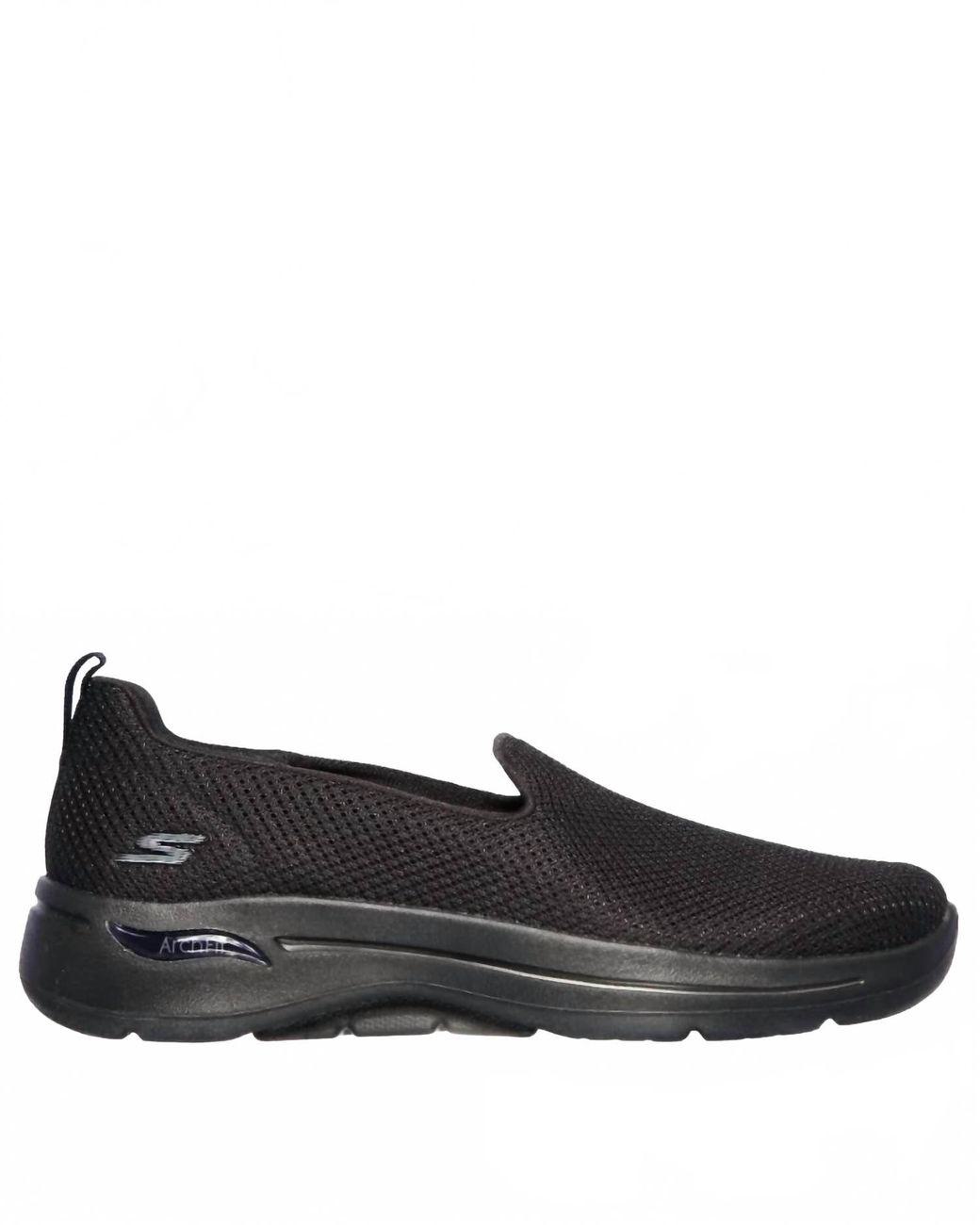 Women's Black Gowalk Arch Fit Grateful Slip On Style Sneaker
