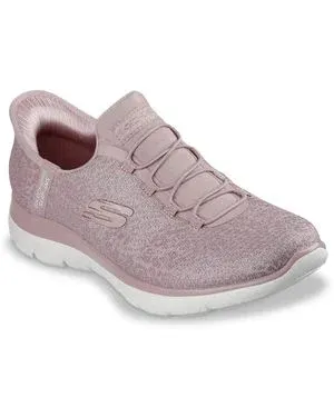 Skechers Slipins Summits Lunar Glow Slipon Sneaker - Purple