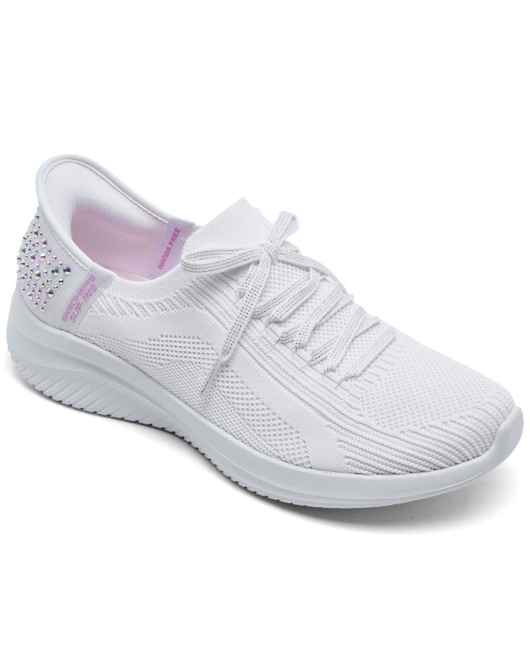 Women's White Slip-ins: Ultra Flex 3.0