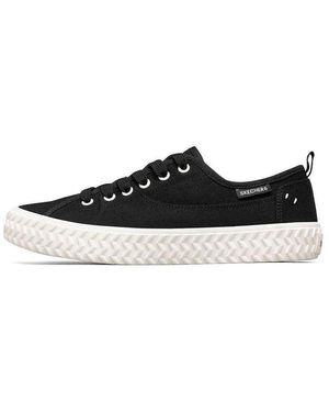 Skechers (Wmns) Street Trax Low-Top Sneakers - Black