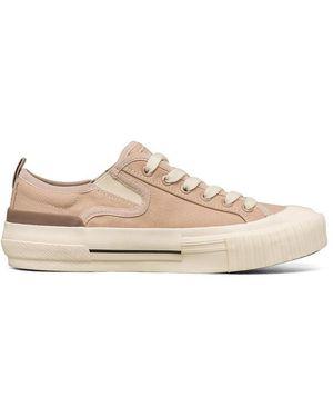 Skechers (Wmns) New Moon Low-Top Canvas Shoes - Natural
