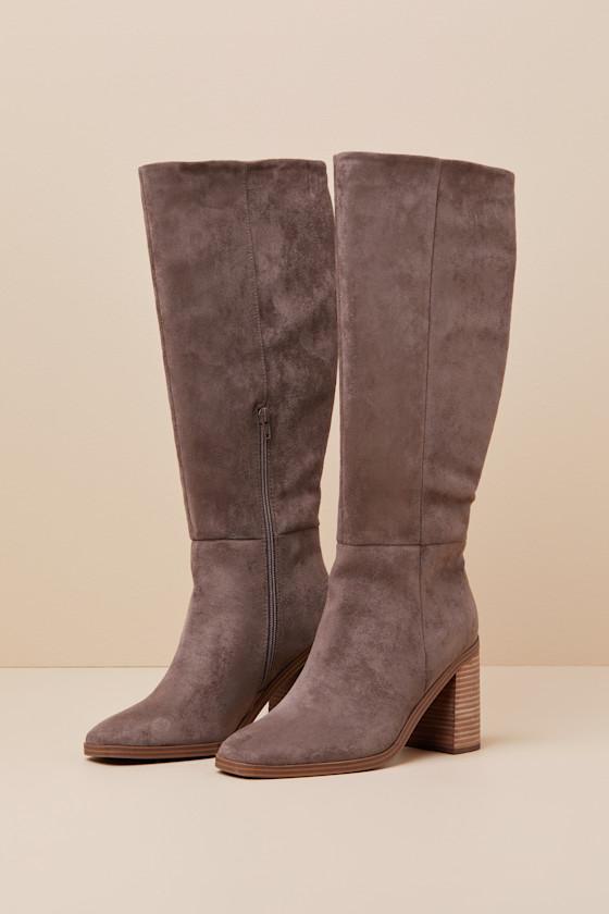 Dolce Vita Flapper Mushroom Suede Knee-High Boots