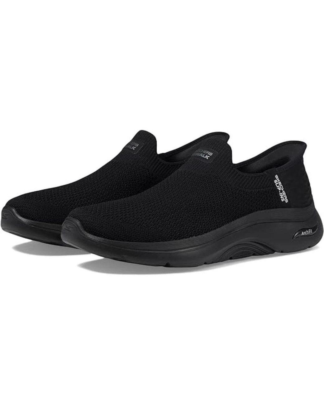 Women's Black Go Walk Arch Fit 2.0 125310-Bbk B Comfort Shoes Htat881